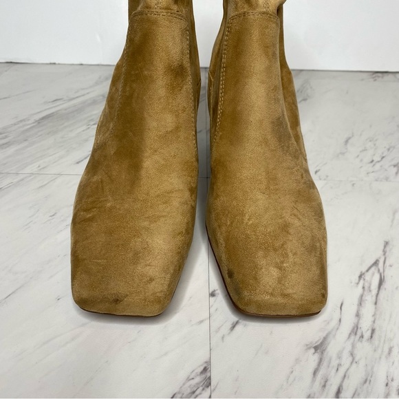 Franco Sarto Pisa Light Brown Square Toe Bootie 9M - Picture 12 of 16